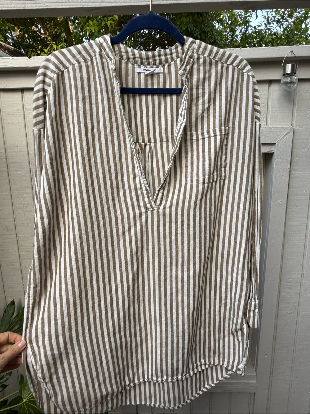 O'Neill Striped V-Neck blouse or cover-up